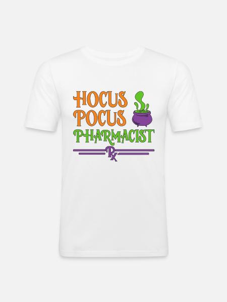 Pharmacist Halloween - Men's Slim Fit T-Shirt - white