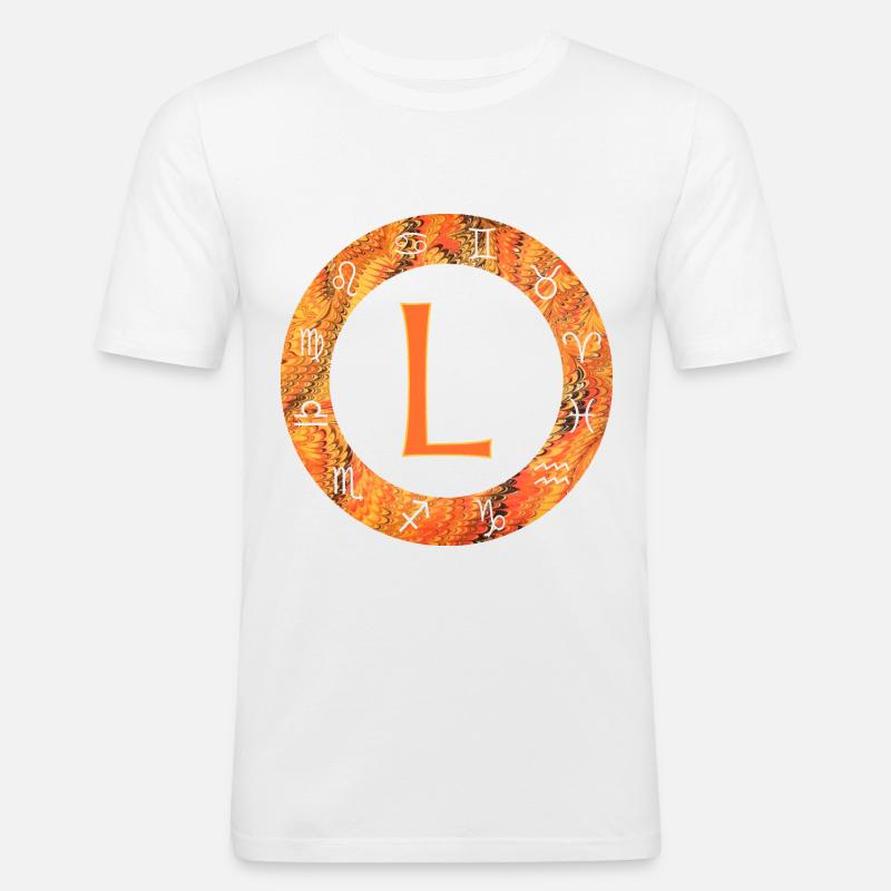 sternzeichen e 109 l - Männer Slim Fit T-Shirt - Weiß