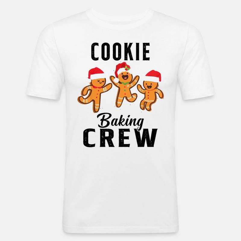 Cookie Baking Crew Cookie Geschenk - Männer Slim Fit T-Shirt - Weiß