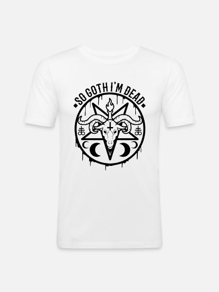 So Goth I'm Dead - Men's Slim Fit T-Shirt - white