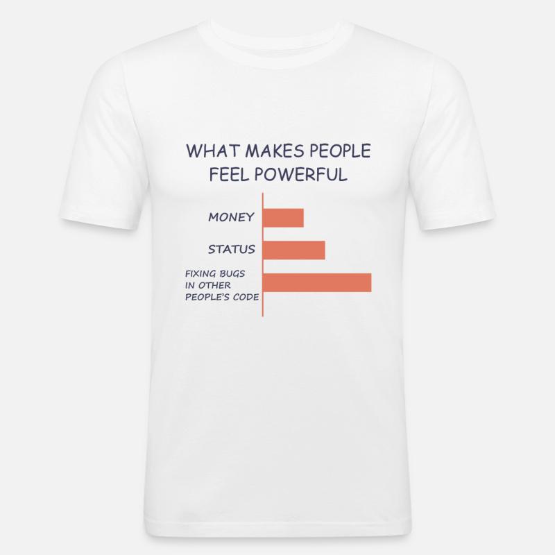 Computerprogrammierer Codierer Software Engineer Geschenk - Männer Slim Fit T-Shirt - Weiß