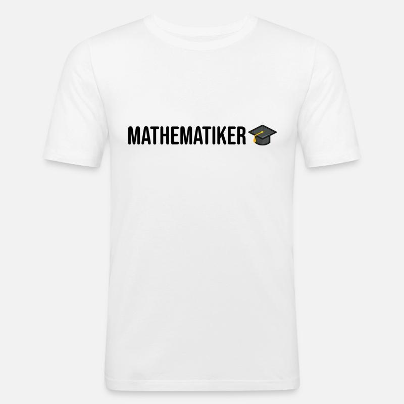 Mathematiker Studium Geschenkidee - Männer Slim Fit T-Shirt - Weiß