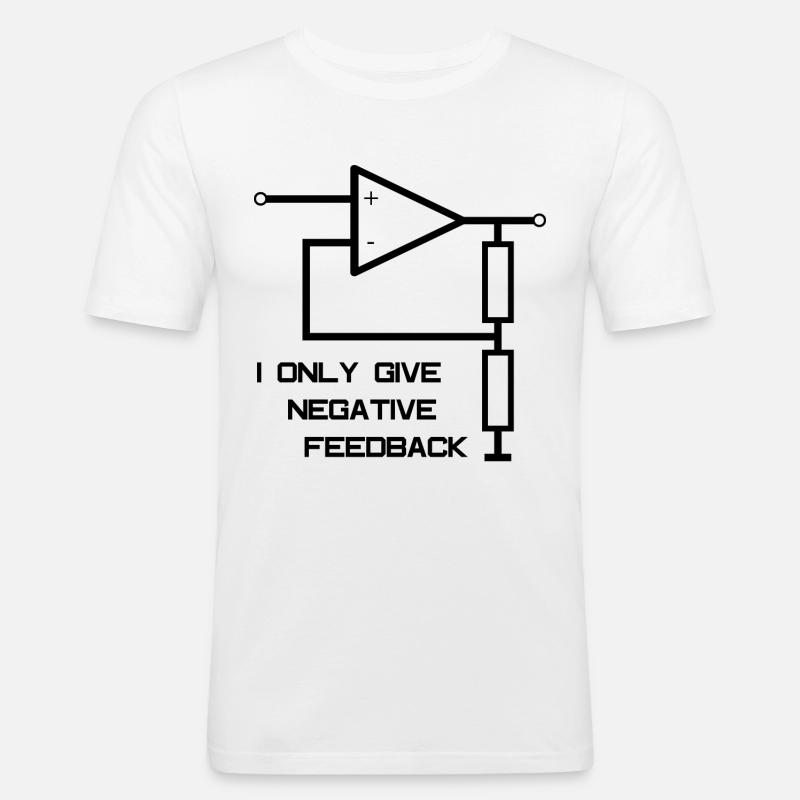 Operational Amplifier Electrical Engineering - Men's Slim Fit T-Shirt - white