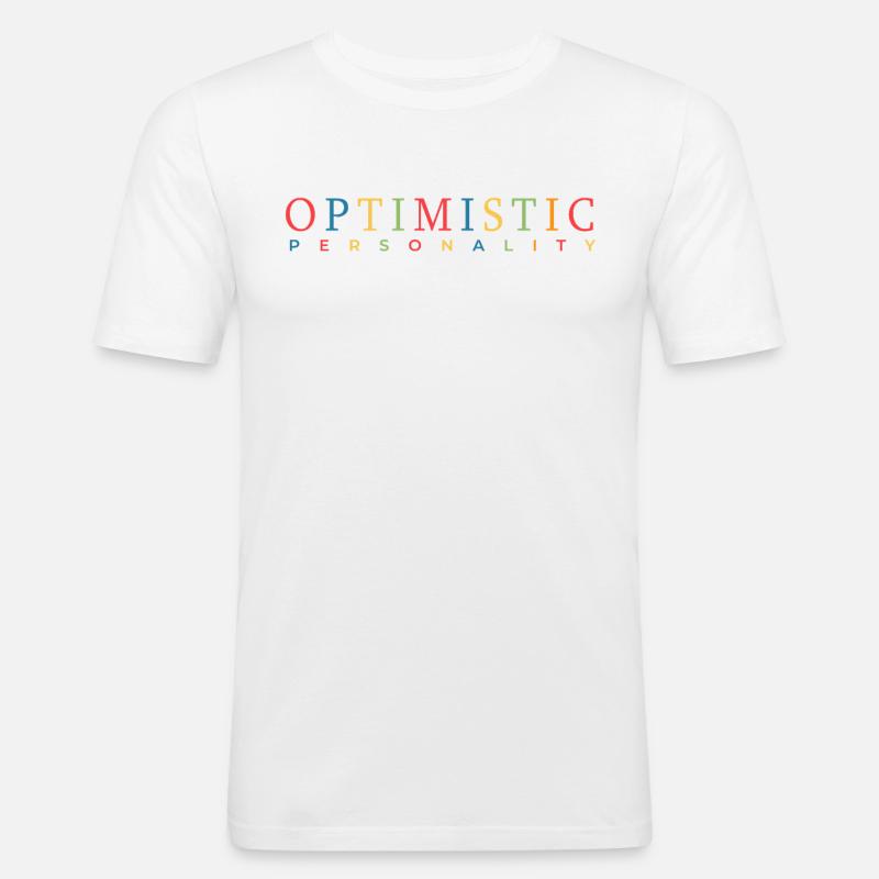 Optimist - Männer Slim Fit T-Shirt - Weiß