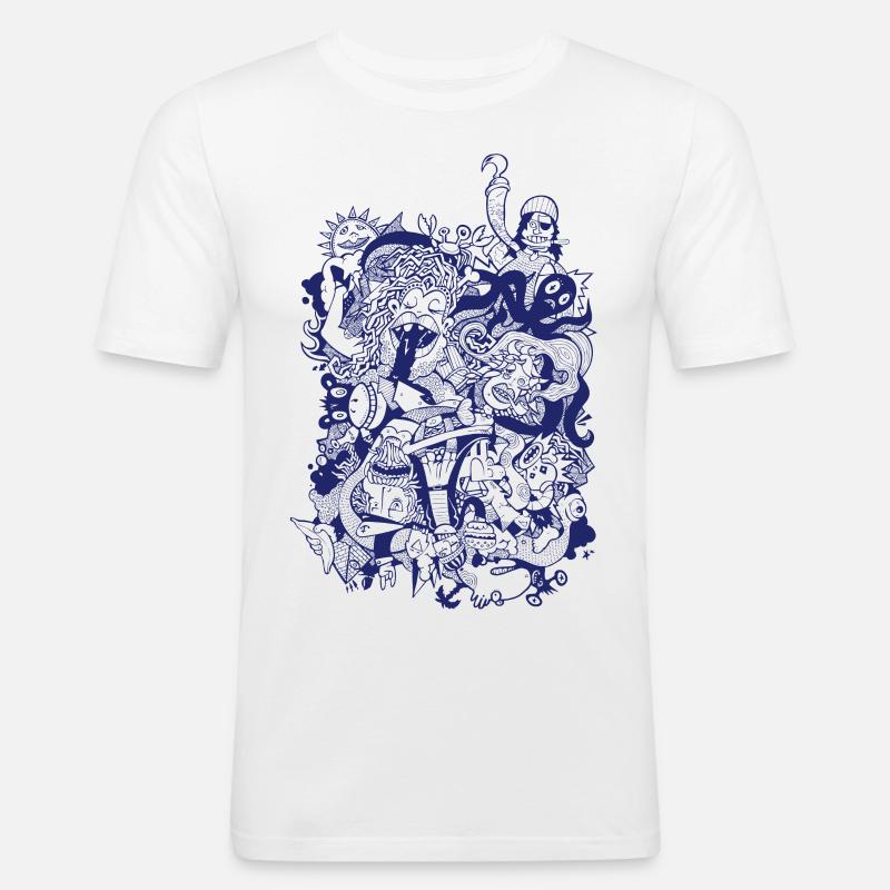 sailors_yarn - Männer Slim Fit T-Shirt - Weiß