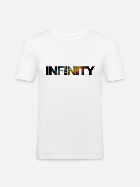 Infinity Infinity Starry Galaxy - Men's Slim Fit T-Shirt - white