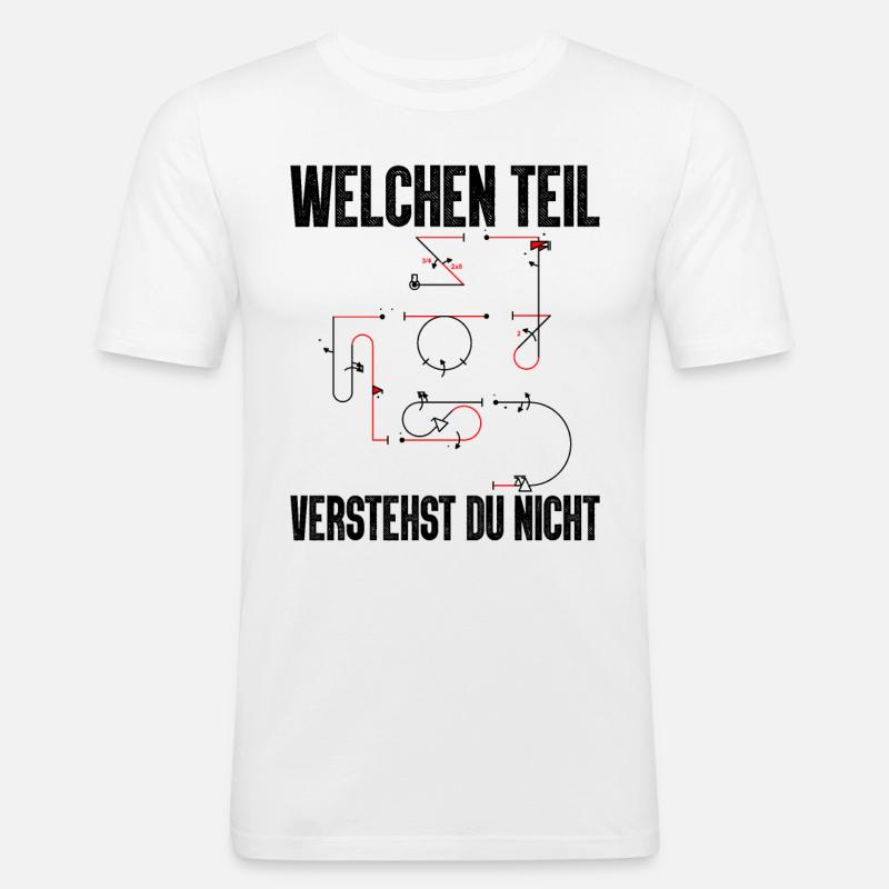 Kunstflug Aresti Figuren Rc Pilot - Männer Slim Fit T-Shirt - Weiß