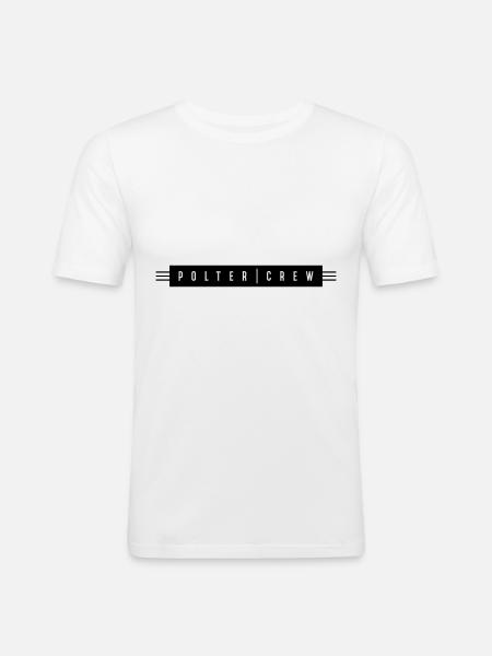 Polter Crew Engagement Wedding - Men's Slim Fit T-Shirt - white