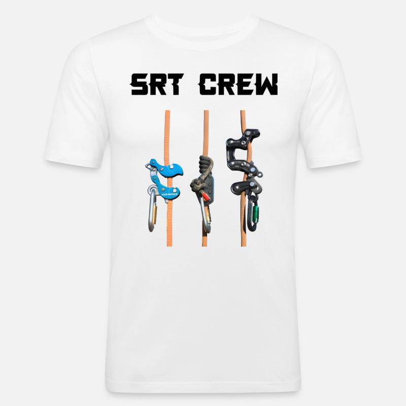 SRT Crew - Männer Slim Fit T-Shirt - Weiß