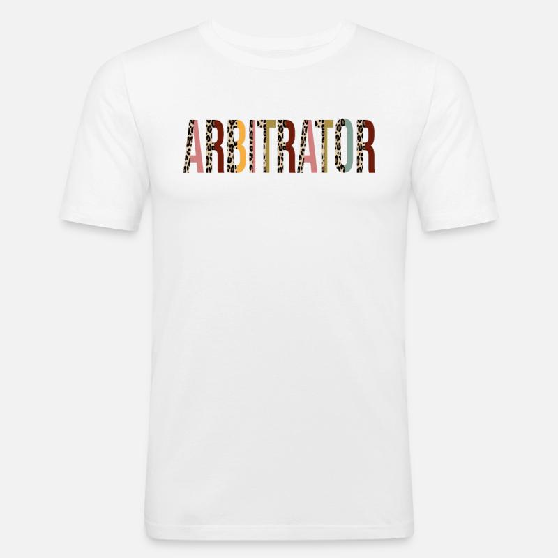 Arbitrator - Men's Slim Fit T-Shirt - white