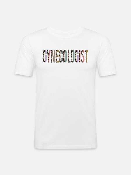 Gynecologist - Men's Slim Fit T-Shirt - white