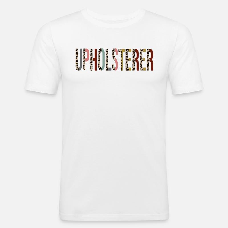 Polsterer - Männer Slim Fit T-Shirt - Weiß