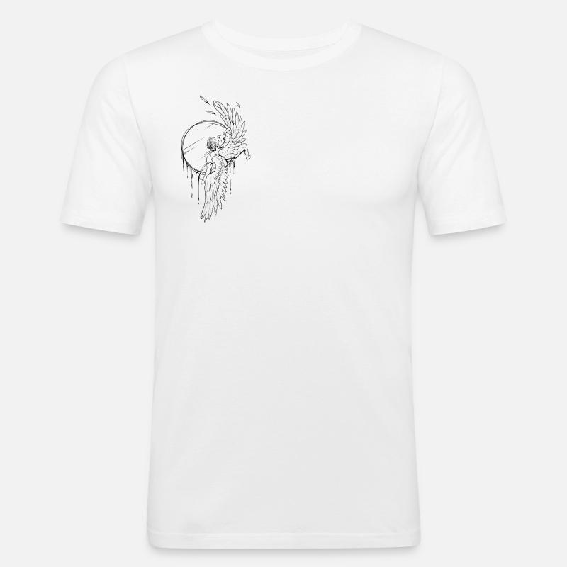 Ikarus' Fall - Männer Slim Fit T-Shirt - Weiß