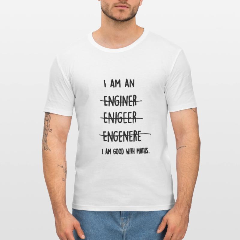 Funny engineer student math physics gift Men's Slim Fit T-Shirt