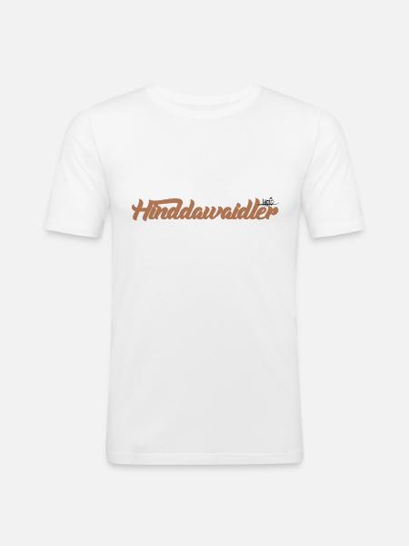 Hinddawaidler - Männer Slim Fit T-Shirt - Weiß