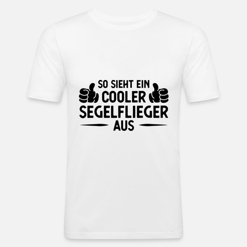 SOHT EIN COOLER SEGELLIEGER AUS - - Männer Slim Fit T-Shirt - Weiß