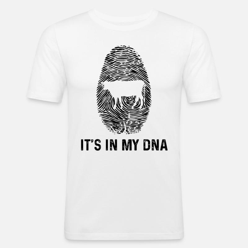 C’est dans mon ADN 1 - - T-shirt près du corps Homme - blanc