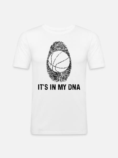 C’est dans mon ADN - - T-shirt près du corps Homme - blanc