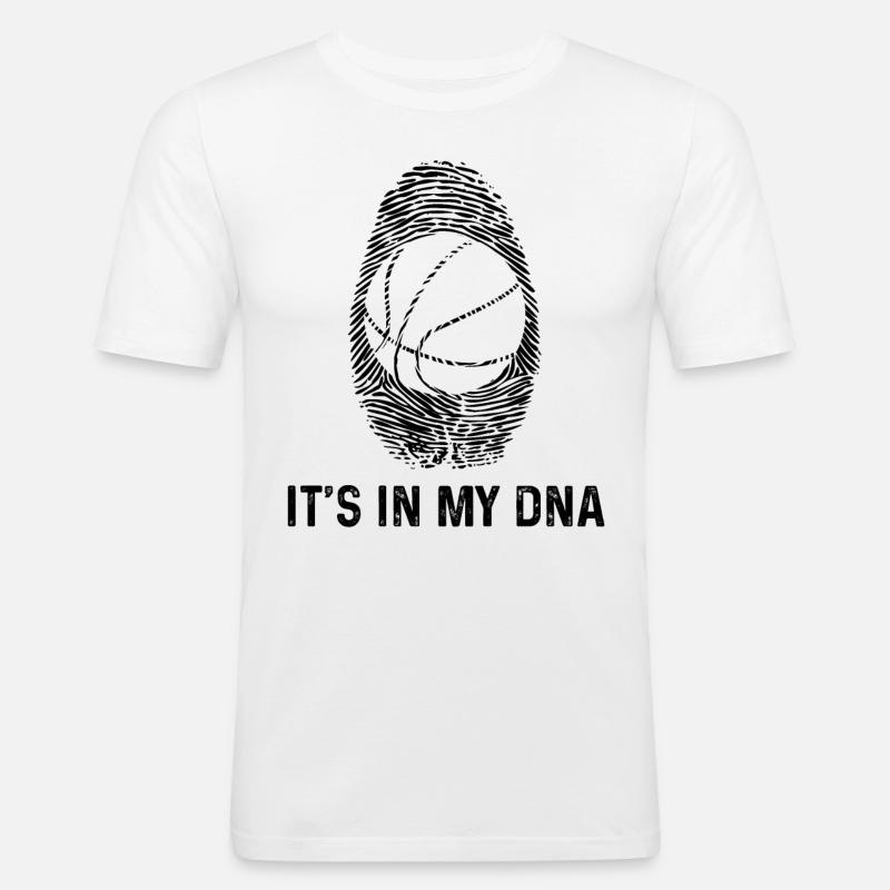 C’est dans mon ADN - - T-shirt près du corps Homme - blanc
