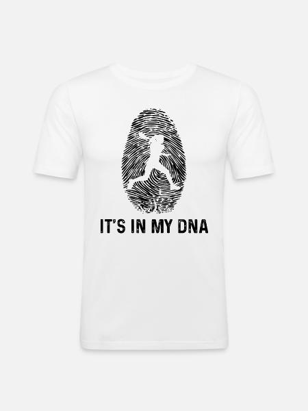 C’est dans mon ADN 1 - - T-shirt près du corps Homme - blanc