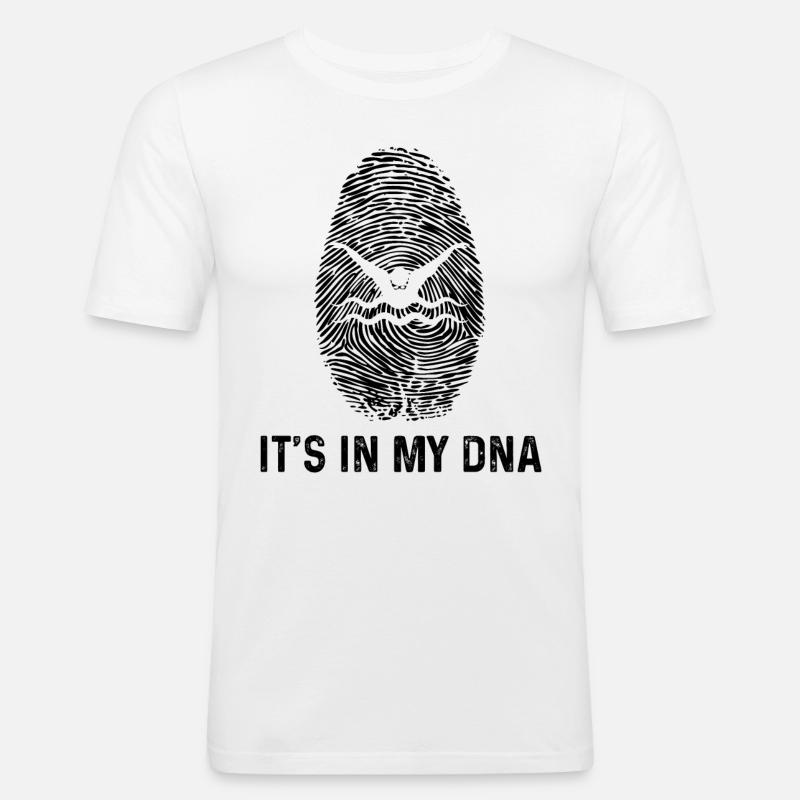 C’est dans mon ADN - - T-shirt près du corps Homme - blanc