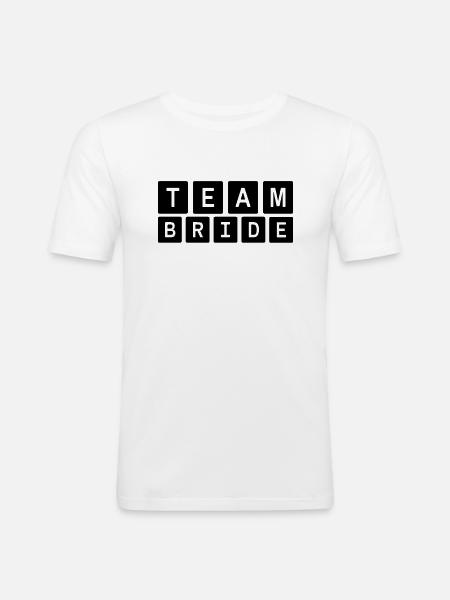 team bride Team Bride - Men's Slim Fit T-Shirt - white