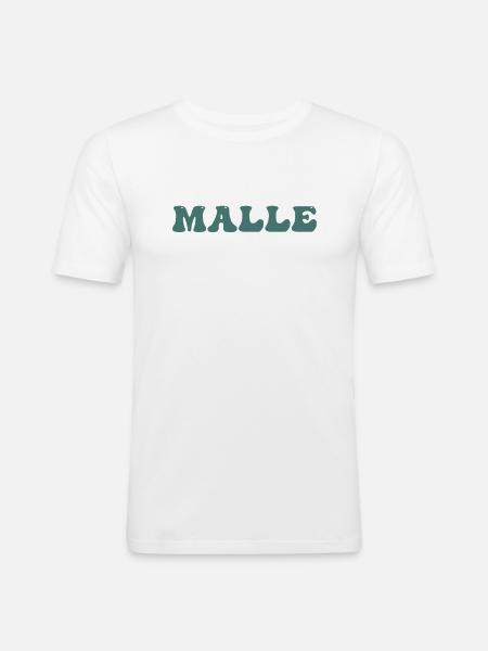 Malle - Men's Slim Fit T-Shirt - white