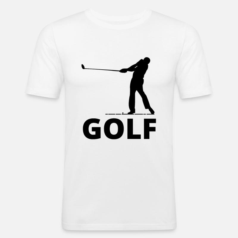 Golf - Männer Slim Fit T-Shirt - Weiß