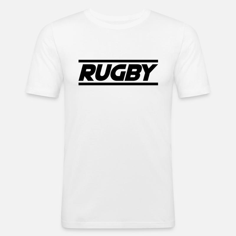 Rugby - Men's Slim Fit T-Shirt - white