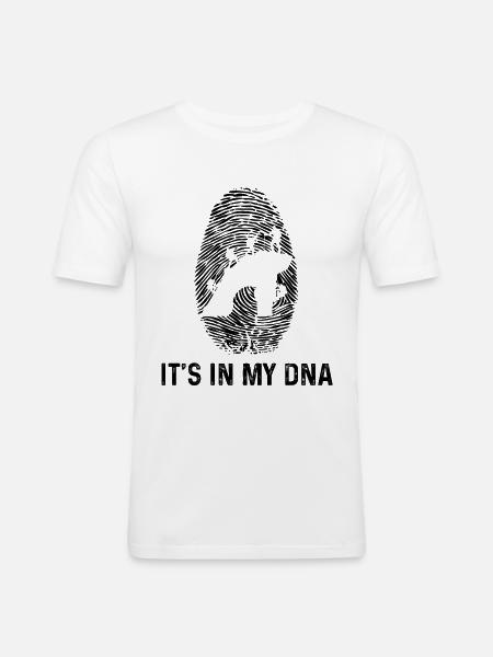 It's in my DNA - - Men's Slim Fit T-Shirt - white