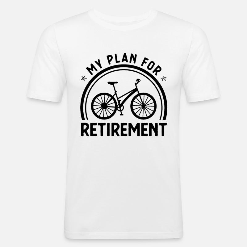 Mon plan de retraite - - T-shirt près du corps Homme - blanc
