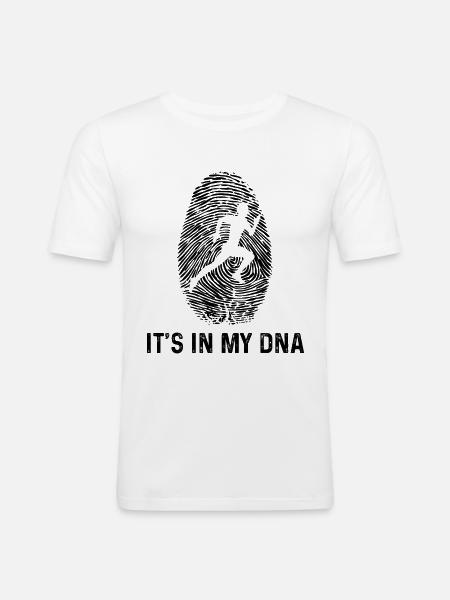 C’est dans mon ADN - - T-shirt près du corps Homme - blanc