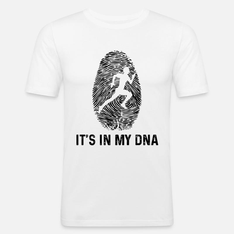 C’est dans mon ADN - - T-shirt près du corps Homme - blanc