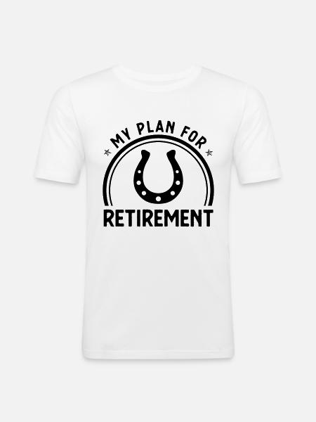 Mon plan de retraite 2 - - T-shirt près du corps Homme - blanc