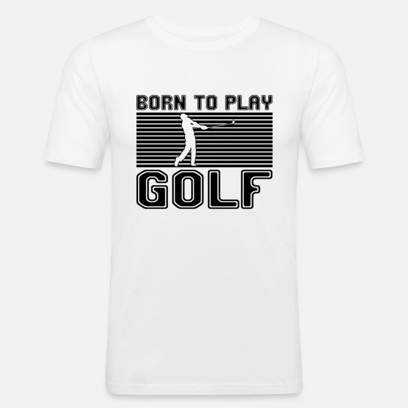Golf - Männer Slim Fit T-Shirt - Weiß