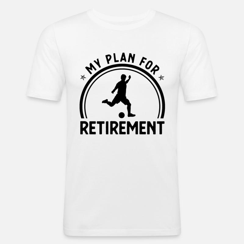 Mon plan de retraite 1 - - T-shirt près du corps Homme - blanc