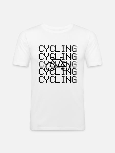 Bike - Men's Slim Fit T-Shirt - white