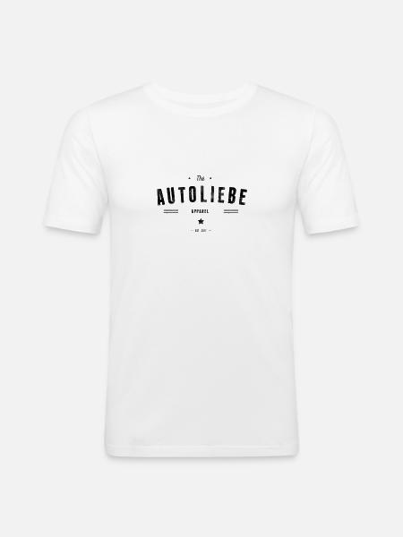 Autoliebe Apparel - Männer Slim Fit T-Shirt - Weiß