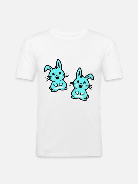 Easter Bunny Easter - Men's Slim Fit T-Shirt - white