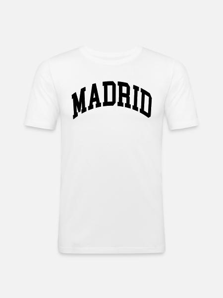 Madrid - Men's Slim Fit T-Shirt - white