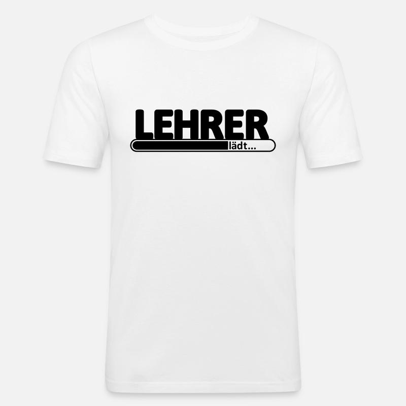 Lehrer // Lehrerin // Referendar // Referendariat - Männer Slim Fit T-Shirt - Weiß