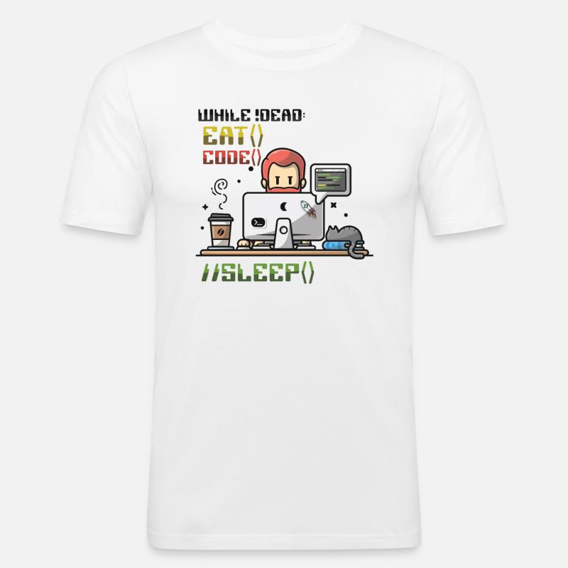 Programmer,Computer Programmer,Joke - Men's Slim Fit T-Shirt - white