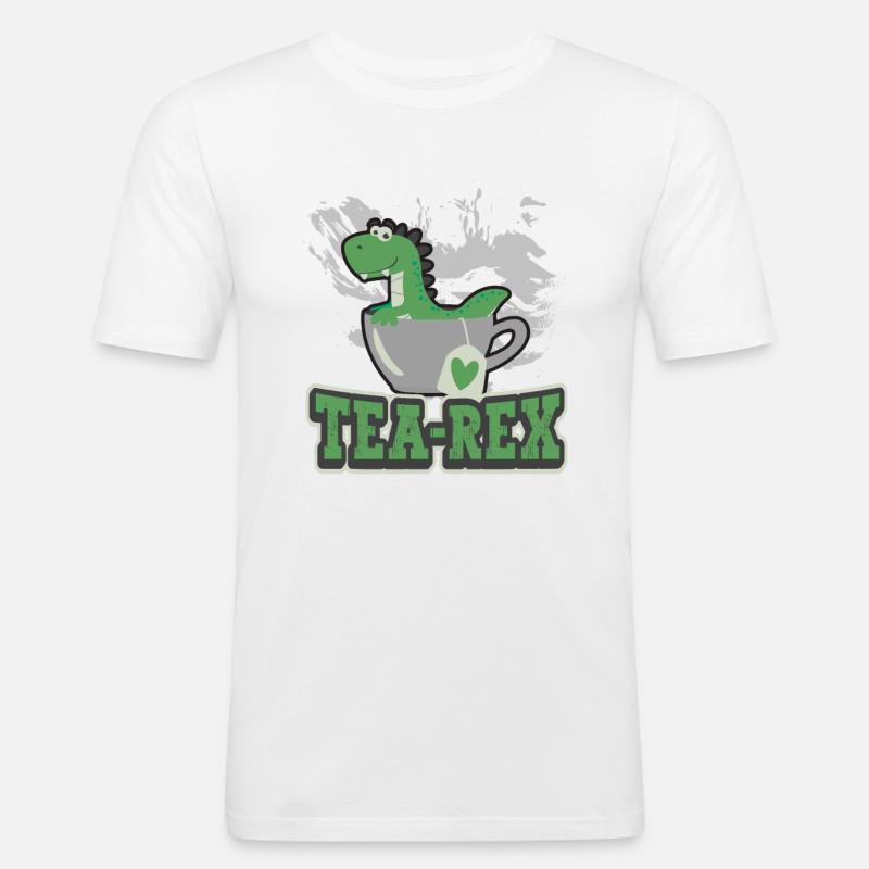 Tee-Experte Teetrinker Teesüchtiger Tee-Enthusiast - Männer Slim Fit T-Shirt - Weiß
