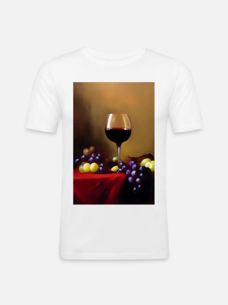 Wine drinkers - Men's Slim Fit T-Shirt - white