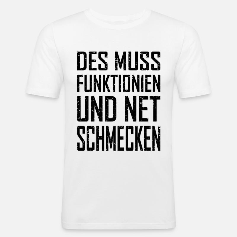 Function Net Taste - Men's Slim Fit T-Shirt - white