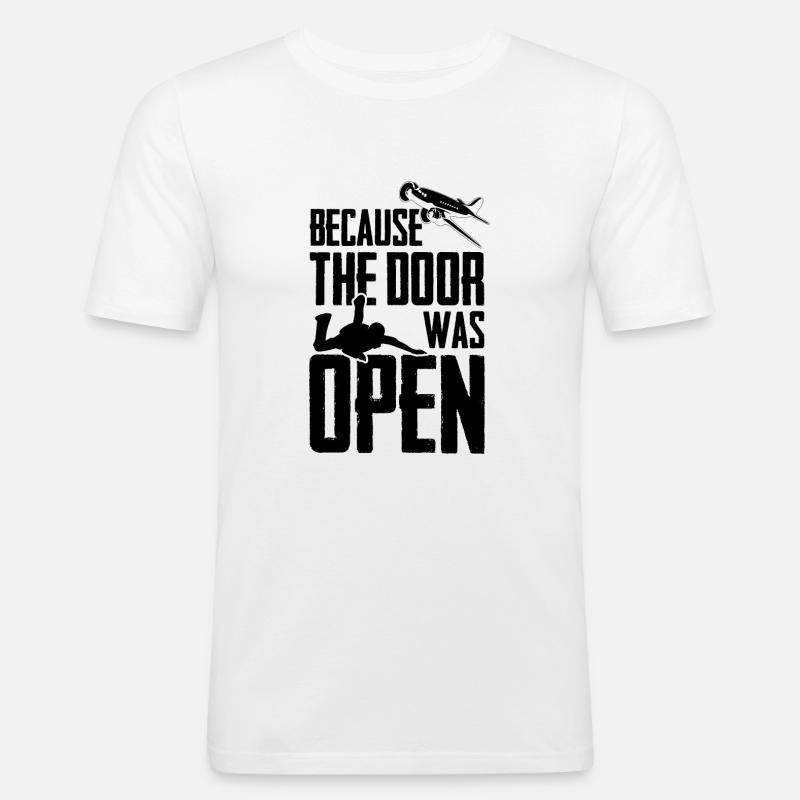 Skydiving | Skydive Skydiver Flugzeug Geschenkidee - Männer Slim Fit T-Shirt - Weiß