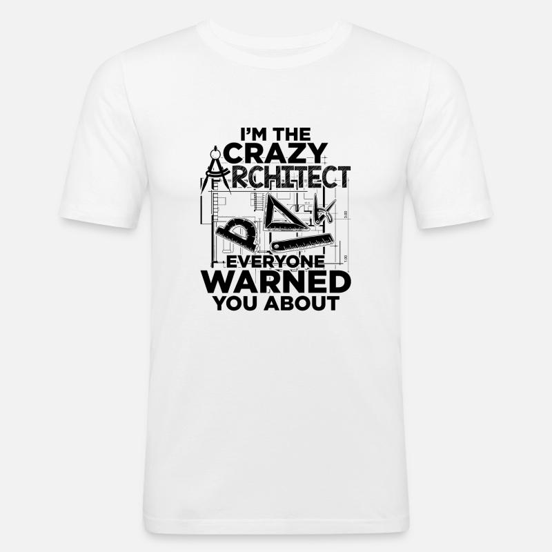 Architect Profession | Architects architecture gift - Men's Slim Fit T-Shirt - white