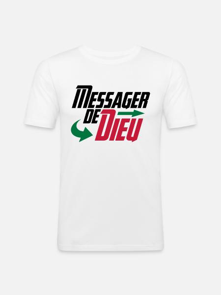 Messenger of God - Men's Slim Fit T-Shirt - white