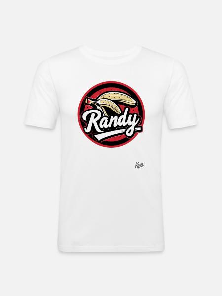 Banana Randy - Men's Slim Fit T-Shirt - white