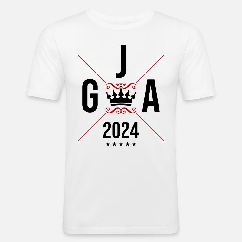 Jga 2024 Junggesellenabschied - Männer Slim Fit T-Shirt - Weiß